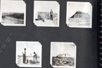 Pictures taken on trip west 1947. (Petrified Forest. John, Girstle. Helen)