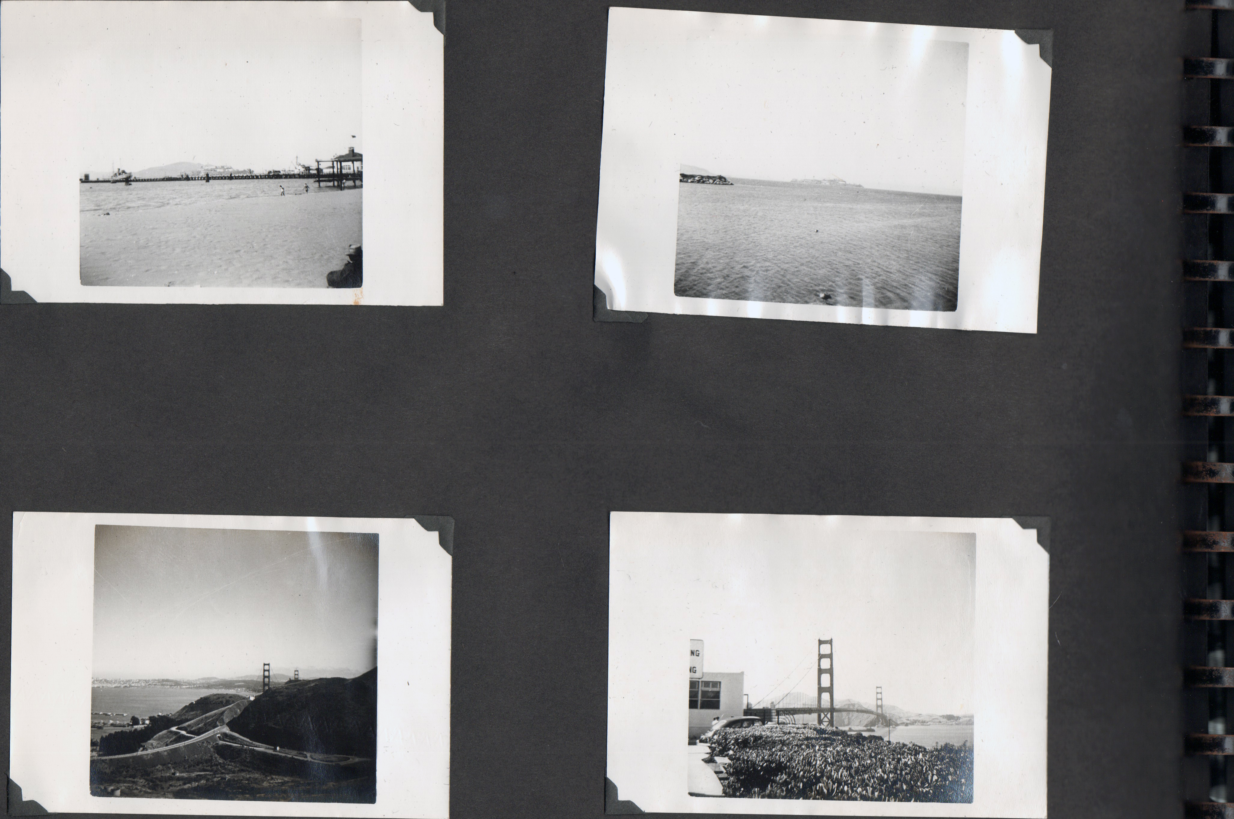 (San Francisco Bay and bridge)