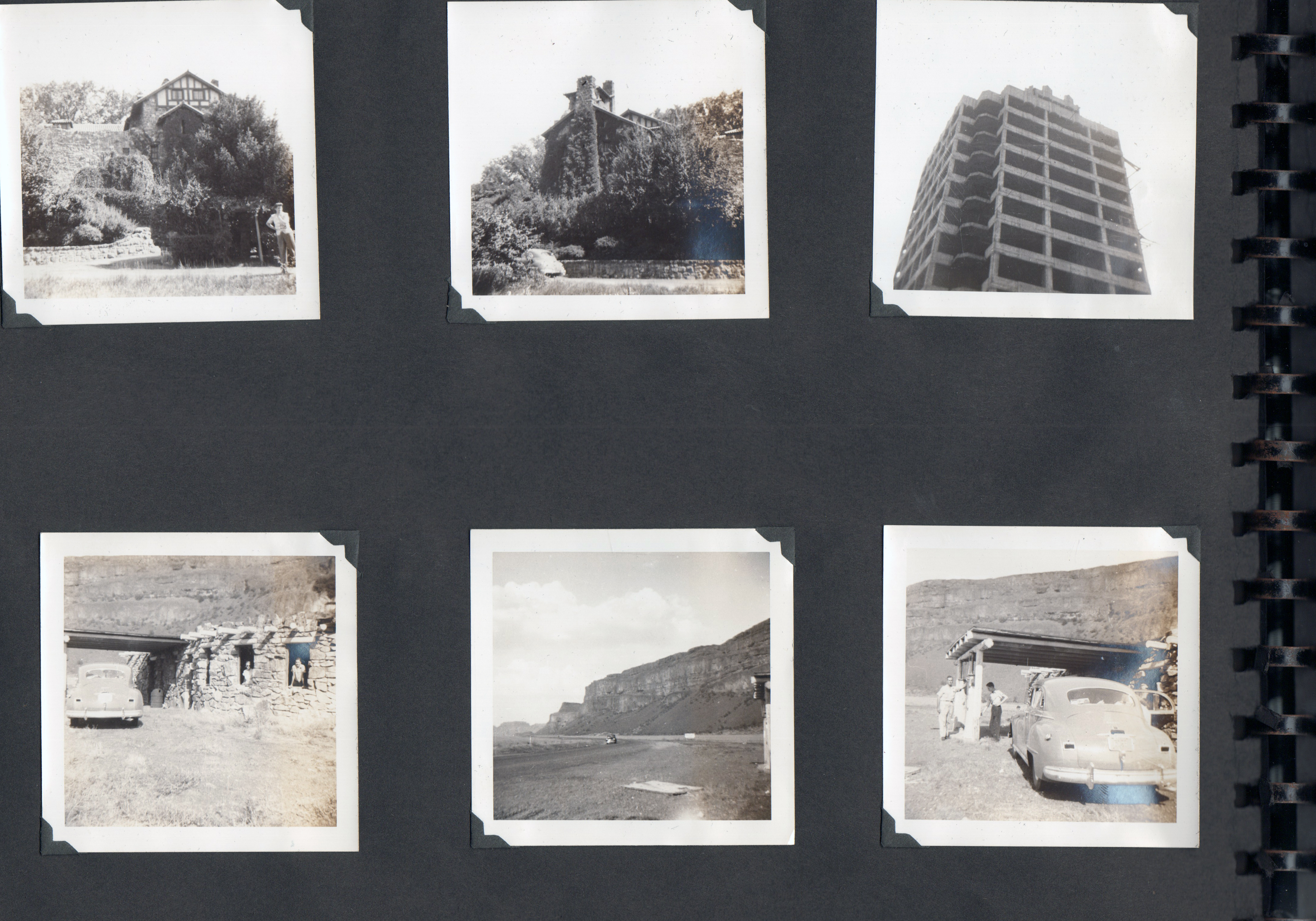 (estate, tall building, Girstle, John - gas station out west?)