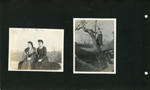 Edith and Edna sinning on fence. In a tree.