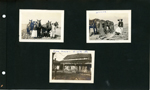 Nitha and looks like Edith with team of horses. Home place on 96th Street (8369 E. 96th Street, where the Fishers Meijer store is today).