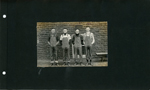 four men in overalls - Seniors 18 - Jesse 3rd from left.