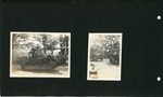 WWI parade - tank. soldiers with flags.