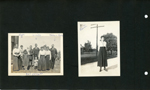 Rev Krause - Edith, Girstle, Nora and John E Hague. Edith standing in road, house behind.