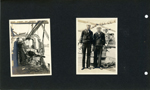 Sailors working on torpedo. Sailors on deck.