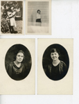 loose photos - Catherine Jean Carman - age 10 - Summer 1934. Edith Hague Spaulding. two unknown portraits.
