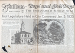 Indianapolis Star - Boys' and Girls' Page - 1st legislature 1825.