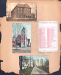 postcard 1908 Florence Hall DPU, Greencastle, Indiana. postcard 1909  1st Christian Church, Noblesville, Ind. postcard Drive along Noblesville, Ind. postcard from Halford's mother - The Ballot Post Card.