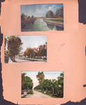 1909 postcard Moonlight on Fall Creek, Indianapolis, Ind. postcard Morton Place, Indianapolis, Ind. postcard Prospect Avenue, Bradentown, Fla.