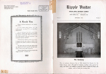 Ripple Visitor - Broad Ripple Methodist Church - At the Heart of the Community booklet - Sept 1954 V1 #1 -- mailed to Nora Hague 6170 Guilford.