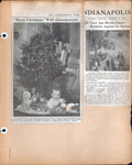 newspaper clipping - Elmsley Johnsons grandchild Christmas. newspaper clipping - ration schedule.