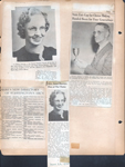 newspaper clipping - Janet Wischeier to wed Volney Dawson. newspaper clipping - Howard Johnson state fair cup for cheese making. newspaper clipping - Washington ABC's. newspaper clipping - Janet Wischmeier Dawson dies at her home.
