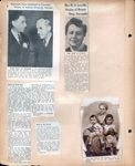 newspaper clipping - Optimist Club Gen Butler. newspaper clipping - Mary Lovelle 6305 Guilford obit. newspaper clipping - Edna Roberts - drafting farm boys. newspaper clipping - Help on the farm. newspaper clipping - Nora Dawson, John and Glen.