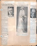 newspaper clipping - Frank O Ross obit. newspaper clipping - Mardenna Johnson, daughter of Emsley Johnson, to wed Curtis Hunter. newspaper clipping - Frank P Johnson obit - 49th and Illinois - Howard Johnson.