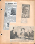 newspaper clipping - Holst started St Petersburg visitor book. newspaper clipping - Winifred Nichols, 6124 College, to wed Jack Dolen. newspaper clipping - JB Hessong - Butler award.