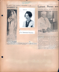 newspaper clipping - Frances Brumit wed Arthur Koett. newspaper clipping - Dr Gertrude Hinshaw. newspaper clipping - Oyster House trade Booms - Everingham.