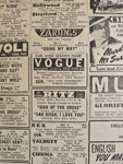 newspaper Mar 3 1945 - movie listings - Vogue