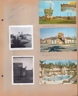 Places we stayed - 1961. Postcard - Holiday Inn Opelika, Ala. Postcard - Entrada Motel - Hollywood, Fla. Girstle unpacking car. Entrada Motel
