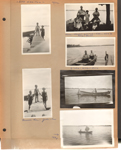 Lake Manitou - 1932 - Russell Lee, John and Cac in lake. John, Helen, Girstle, Cac, Edna holding Russ, Nora Dawson. Girstle and Wilbur Moon fishing in boat. 1939
