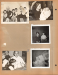 Portrait - Ed, Helen, Alan, Susan, Girstle, Karen on sofa. Rosemary with Mary? Ed and Karen. Glen with Mary 1962.