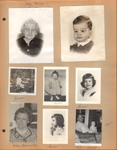 Way Back - portraits - Nora. Susan, Alan. (Duplicate) Nitha. 1955 Girstle and Karen?