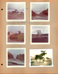 Ignace Ontario, Canada - 1963 - scenes from the straits to, Moose statue. Philips 66 gas 29.9 White River the coldest spot huge thermometer. Girstle.