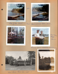 Ignace Ontario, Canada - 1963 - Helen on pier. Edna. Lake of the Woods - near International Fall, Minn. Russell and Edna cake - wedding anniversary - Deer Acres Lodge, Minn. postcard Cottage #6 Deer Acres Lodge, Effie, Minn. 606C - our home in 1963.