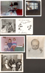 loose photos - Jennies baby 1970. Glen's kitchen window - cat. Christmas card - Dec 1962 - Spauldings. John Hague James, Amy Lynn Allison, Jennie Allison. Mary Helen baby picture. Birthday - Ed, Karen, Helen, Alan.