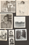 loose photos - 6122 Alan with box of cufflinks? Nitha (duplicate). May 8 1957 Eddie Hague 3 wks 3 day. The Messersmiths 1962. Jennie Lynn Allison Dec 62. Amy Lyn Allison 65.