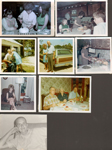 loose photos - birthdays at 8817 - Tracie, Marlene, Ronna. Marlene kissing Girstle by garage June 1969. Glen and Marlene my green station wagon. 8815 dining room - Helen, Girstle, Glen