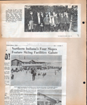 newspaper clipping - 1912 photo boys of Room 4, Broad Ripple Grade School - Armantrout, Earle. . newspaper clipping - Jan 1971 - Northern Indiana's Four Slopes - Mt Wawasee