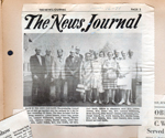 newspaper clipping - Jun 16 1971 - graduating Carmel class of 1931 reunion - Armon Dawson.