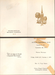 Arthur Frederick Hupp memorial program