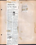 newspaper clipping - Hupp obit. newspaper clipping - Mattsville is no more