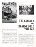 Indianapolis Magazine - Rebirth of Broad Ripple April 1971 - Fire Station 32