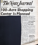 newspaper clipping - 1972 - 100-Acre Shopping Center is Planned - Keystone at the Crossing