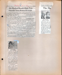 newspaper clipping - Ski-Masked Bandit in Nora - George Hoster. newspaper clipping - Kendalls 50th. newspaper clipping - Arthur Roberts 50th