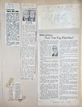 Welcome Home 2/17/73. newspaper clipping - Glen sales award 3-30-73. newspaper clipping - Parrs 62nd. newspaper clipping - tourist Russell Roberts. newspaper clipping - Alice Schmidt obit.