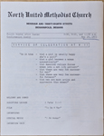 North United Methodist Church bulletin May 20 1973