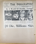 newspaper clipping - 6177 Guilford Santa House - Serepta Dawson Foley house. Dad Dawson (John W. ?) lived there many years ago.
