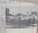 newspaper clipping - Lincoln Hotel razed.