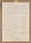 letter to Helen Hague from Rosemary.