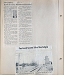 newspaper clipping - luxury streetcars recalled. newspaper clipping - old Nora photo 1904 - Newly Bros Elevator - Halford owned this.