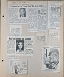 newspaper clipping - Fireman's Aid Fund. newspaper clipping - Miss Van Rheene Seal chairman. newspaper clipping - Citizen Smith. newspaper clipping - The Girls. newspaper clipping - Kenneth Sutton obit.