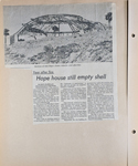 newspaper clipping - Bob Hope house still empty shell