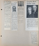 newspaper clipping - NAFI - John. newspaper clipping - Shyrl Craig obit. newspaper clipping - Armon Dawsons 50th. newspaper clipping - Robert W Dawson obit. 