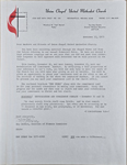 Union Chapel United Methodist Church letter