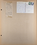 newspaper clipping - Hudnut, Welch debate. postcard 1975 from Mary to Mr Girstle Hague + Wife