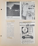 newspaper clipping - Bicentennial Wagon Train. newspaper clipping - Mrs Ada Tyler obit. newspaper clipping - Auto Album 1927 Marmon. newspaper clipping - doctor?