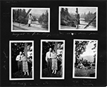 Hood River, Oregon - 1926 / Margaret Frey Cox - Margaret on Tucker's Bridge / Me at the same / Margaret + Ken - All ready. / Go. / At Cox's - The Ma's - Mrs. Frey + Nora Dawson